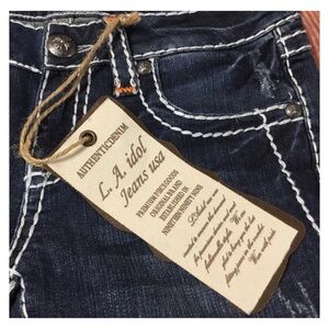 New! LA IDOL Flashy Denim Jeans